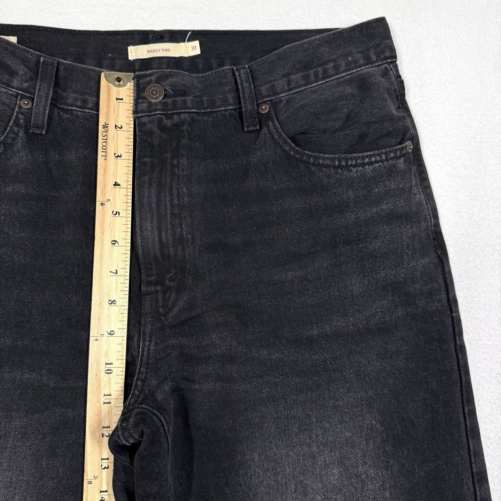 Levis Jeans Womens 31 Baggy Dad Wide Leg BIG E Premium Denim Relaxed Fit Black - Picture 15 of 15